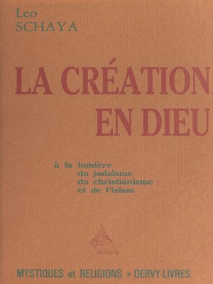 cover image of La création en Dieu